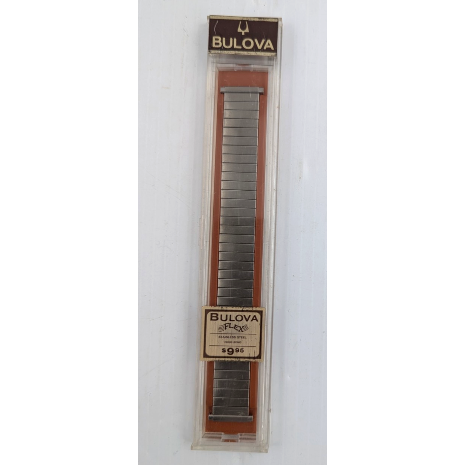 Vintage Bulova Flex Watch Mens Band Stainless Steel